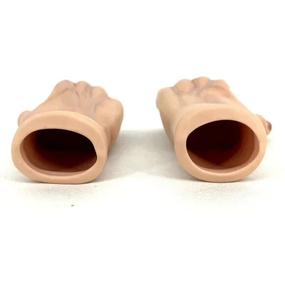 Porcelain Doll Hands Replacement Parts Elderly Old Hands 5.25" - Picture 5 of 9